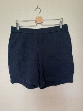 J. Jill 100% Cotton M Everyday Women's Textured Black Shorts